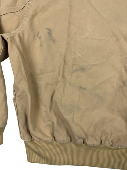 Carhartt Vintage 90s JQ295 Wheat Brown Quilted Canvas Active Jacket Large USA