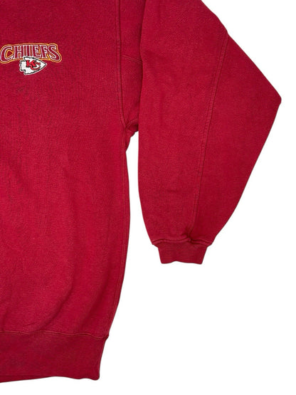 Kansas City Chiefs Vintage Red Button Up Jumper Medium