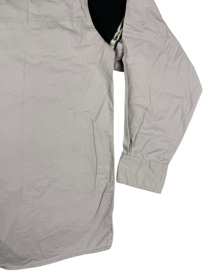Wrangler Vintage Grey Pearl Snap Western Cowboy Shirt Large