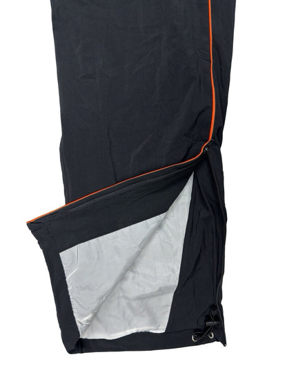 Lotto Black White Mesh Lined Adjustable Tracksuit Bottoms Medium