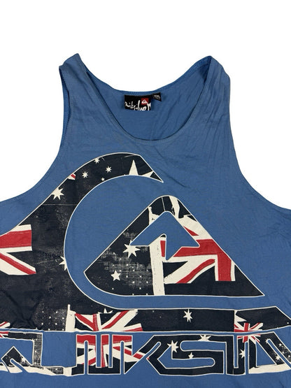 Quiksilver Retro Blue Australian Flag Sleeveless T-Shirt Tank Top 2XL