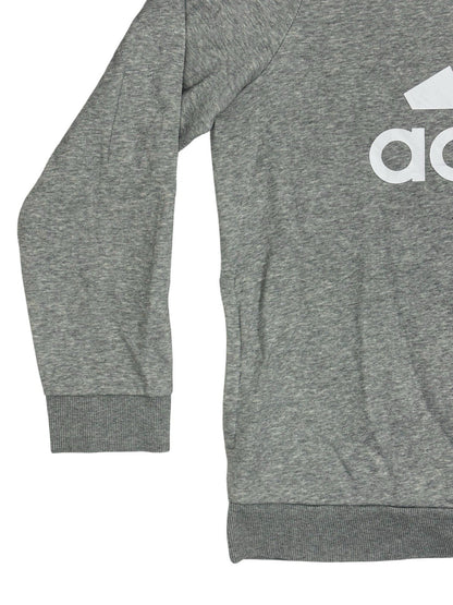 Adidas Grey Spellout Logo Hoodie 2XL