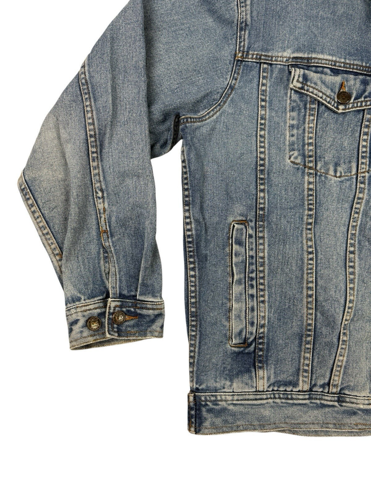 Denim Gear Retro Trucker Cowboy Blue Denim Jacket Y2K Large