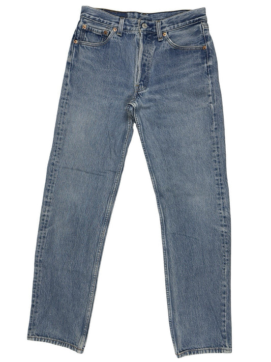 Levi's 501 Vintage 90s Blue Straight Leg Denim Jeans 30W 32L Made in USA