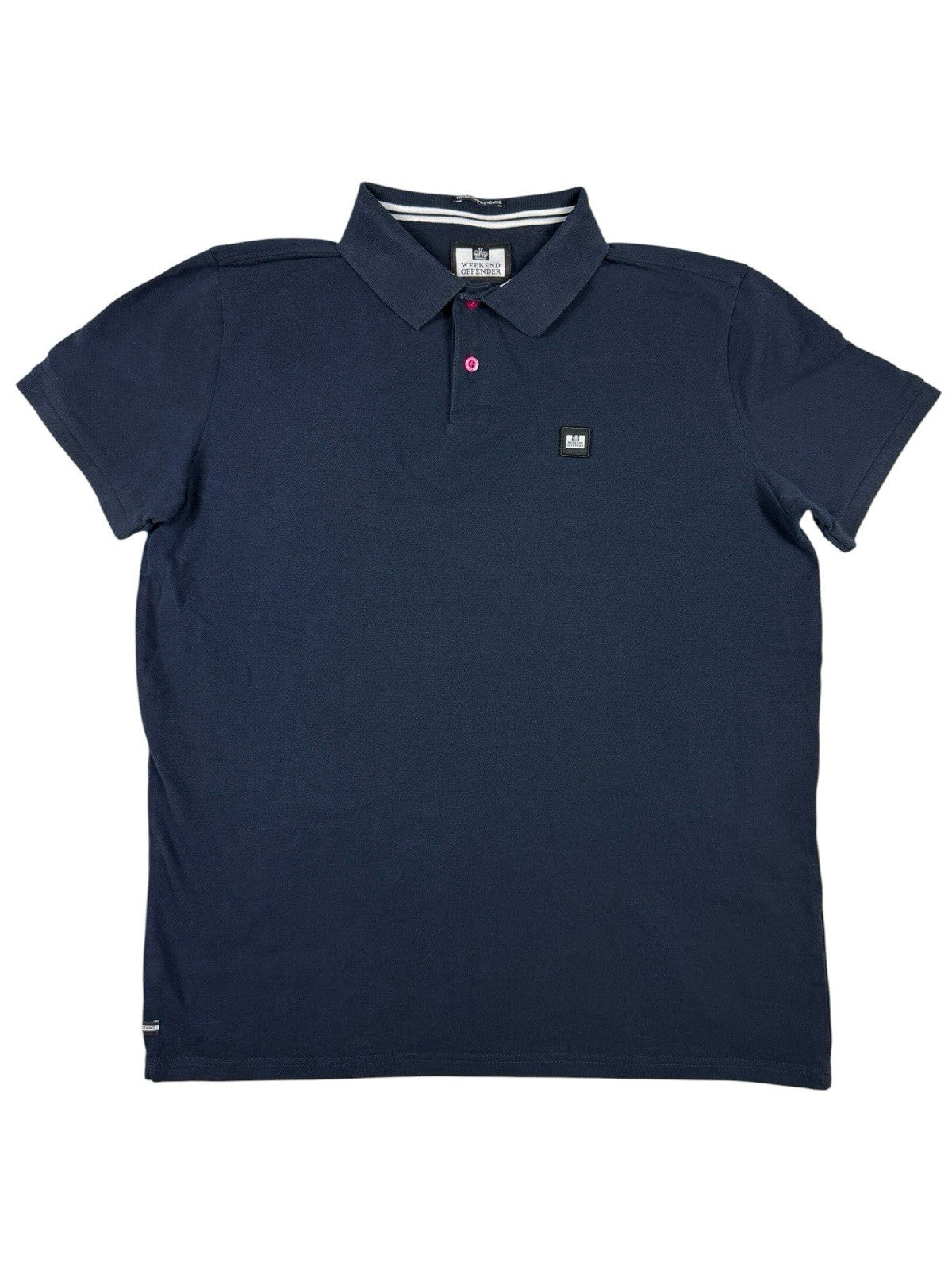 Weekend Offender Blue Polo Top Large