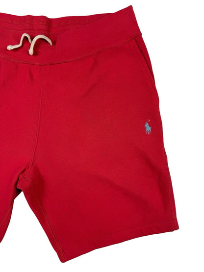 Polo Ralph Lauren Red Cotton Blend Lounge Jogger Sweat Shorts Large