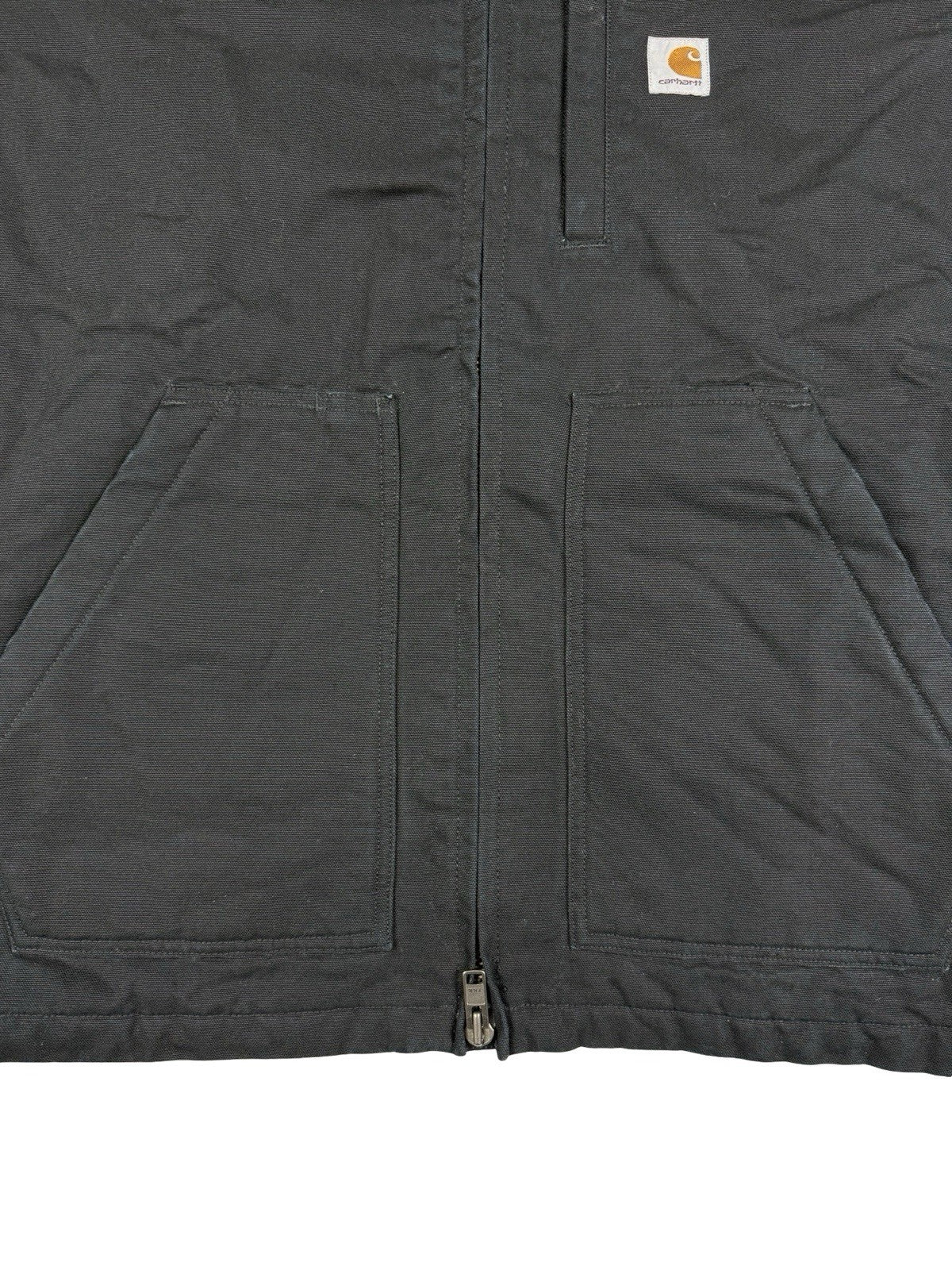 Carhartt Black Sherpa Lined Loose Fit Jacket Large