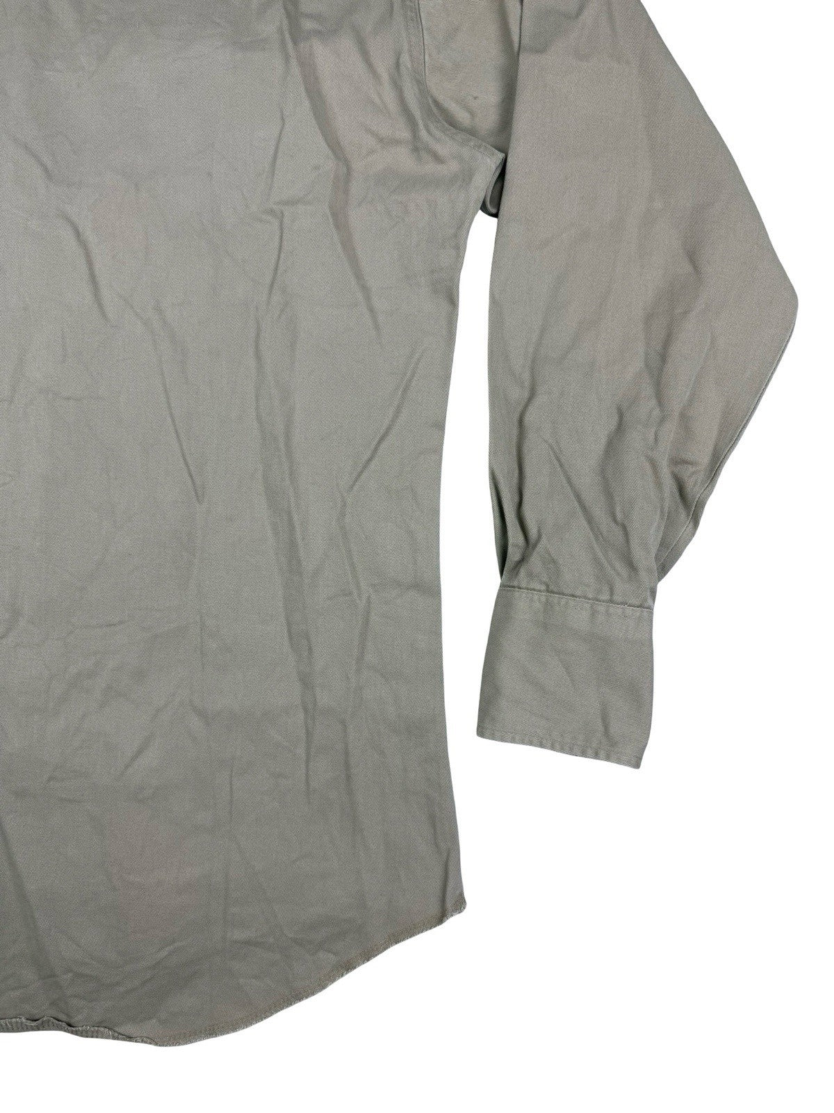 Wrangler Vintage 90's Pearl Snap Beige Western Shirt Small