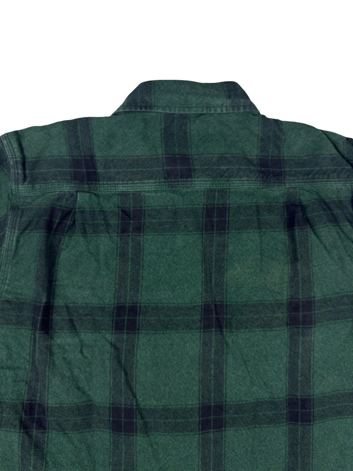Carhartt Green Plaid Flannel Loose Fit Heavyweight Button Shirt Small