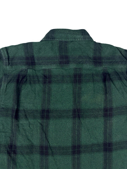 Carhartt Green Plaid Flannel Loose Fit Heavyweight Button Shirt Small
