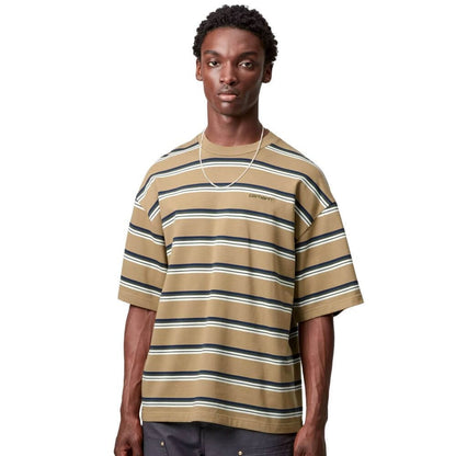 Carhartt WIP S/S Holm Stripe T-Shirt Peanut