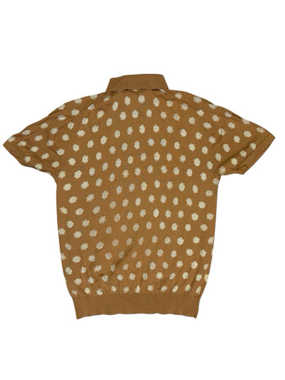 French Connection Brown Polo Top Medium