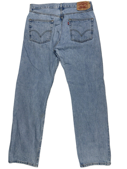 Levi's 501 Blue Retro Straight Leg Denim Jeans 36W 34L