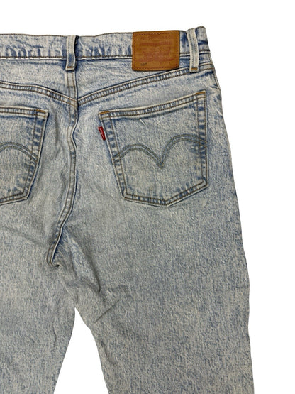 Levi's 501 Blue Denim Jeans Size 27W 26L
