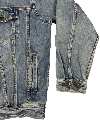 Denim Gear Retro Trucker Cowboy Blue Denim Jacket Y2K Large