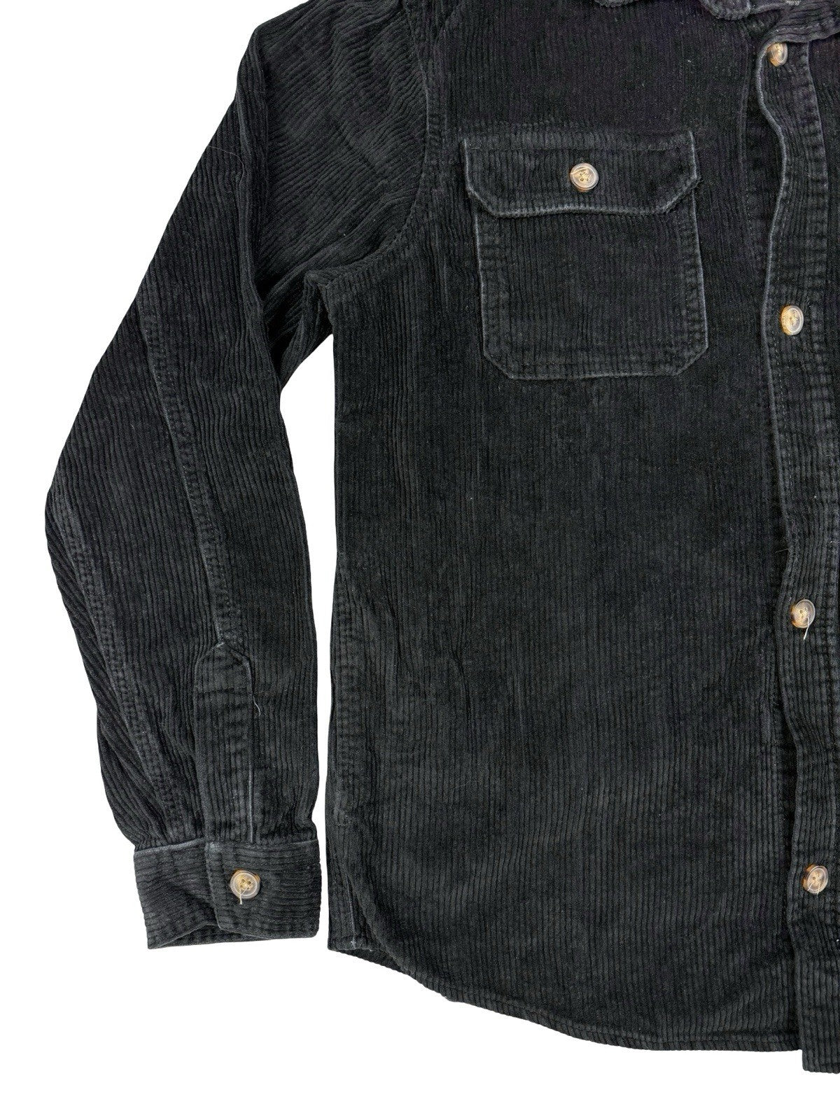 Buffalo David Bitton Black Corduroy Jeremias Shirt Jacket Medium