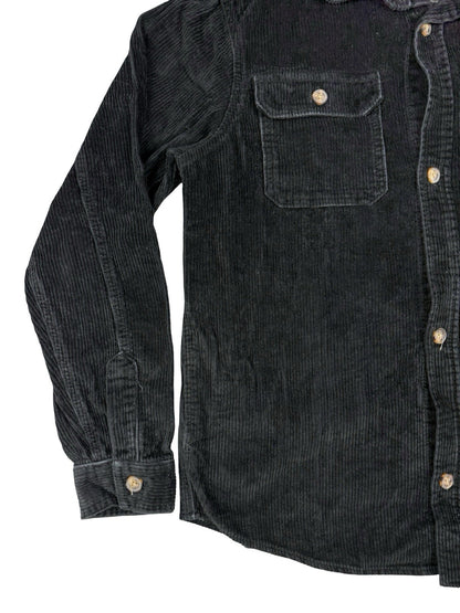 Buffalo David Bitton Black Corduroy Jeremias Shirt Jacket Medium