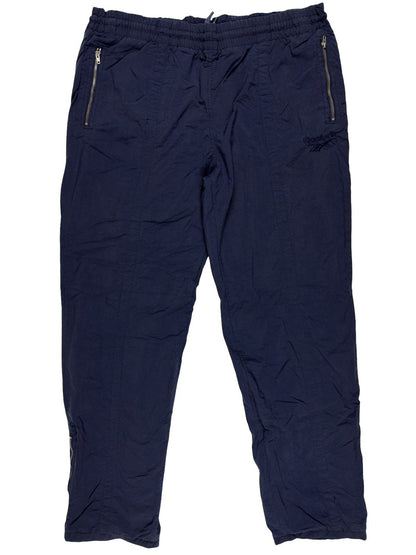 Reebok Vintage Lined Blue Tracksuit Bottoms Trousers XL
