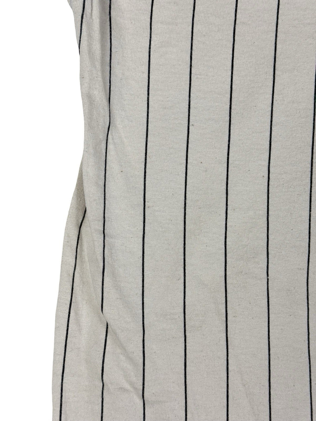 Wilson Off White Cotton Pinstripe Baseball Jersey Top XL