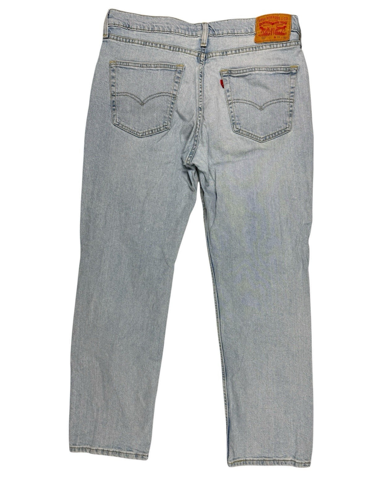 Levi's 514 Light Blue Denim Straight Leg Jeans 33W 30L