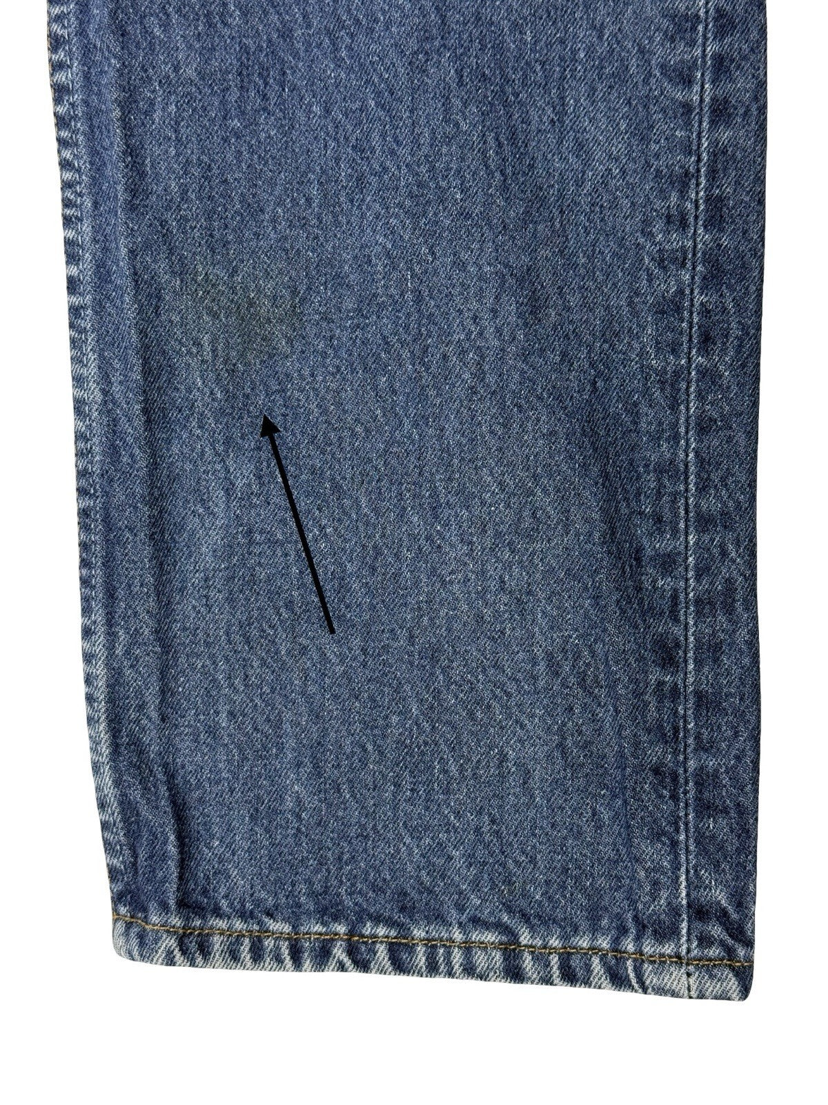 Levi's 501 Retro Blue Straight Leg Denim Jeans 32W 36L Made In USA