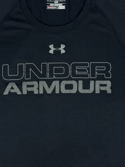 Under Armour Black Retro Loose Fit Heat Gear Top Medium