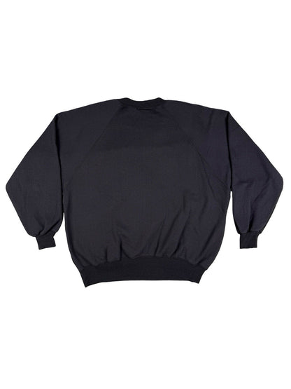 Vintage 80's GDR Man Size Black Abstract Splash Graphic Sweatshirt 2XL