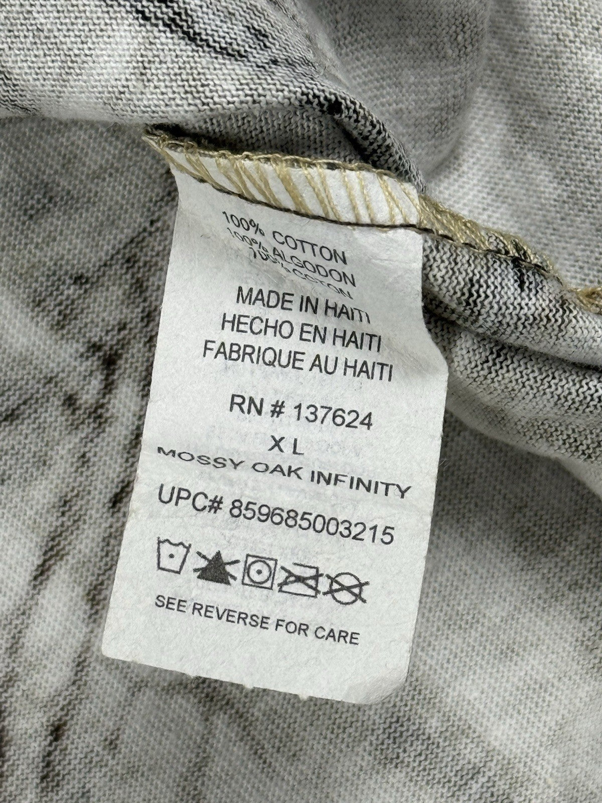 Hunting Zone Green Camo Mossy Oak Infinity Long Sleeve Top XL