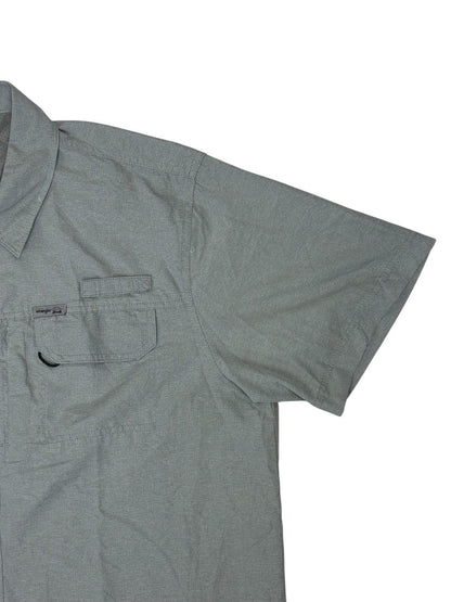 Wrangler Outdoor Grey Regular Fit Short Sleeve Collared Shirt XL