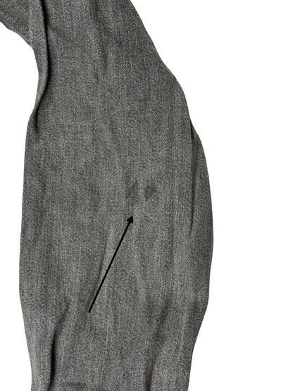 Levi's Faded Grey Pearl Snap Western Cotton Denim Shirt Small