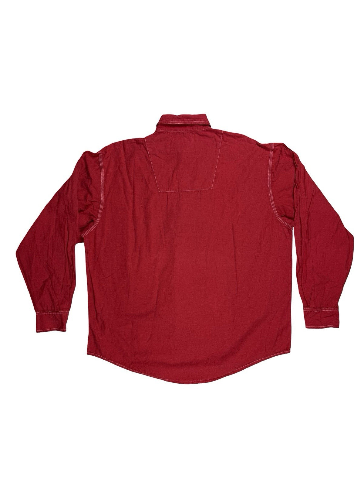 Wrangler Red Vintage 90's Snap Western Shirt Large