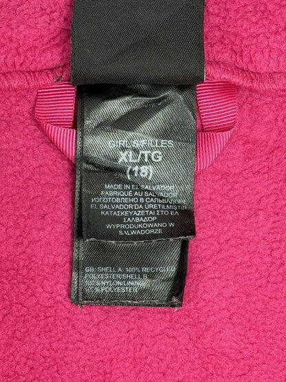 The North Face Pink Fleece Jacket Girls XL