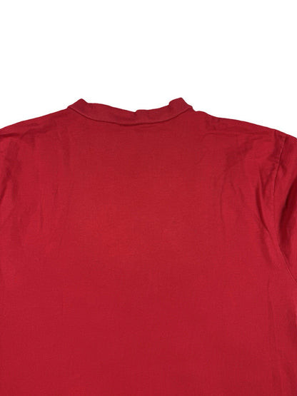 Hard Rock Cafe Red Atlanta V-Neck Top Medium