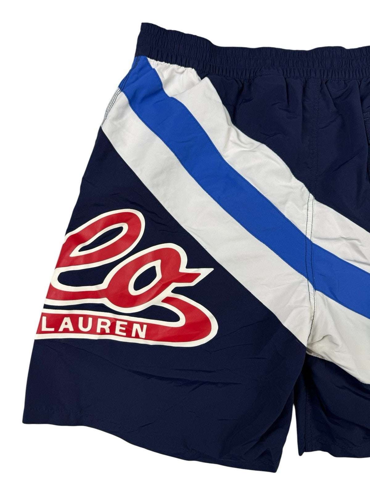 Polo Ralph Lauren Blue Big Logo Lined Swim Trunk Shorts Medium