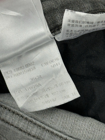 Levi's Grey 721 High Rise Skinny Denim Jeans 30W 35L