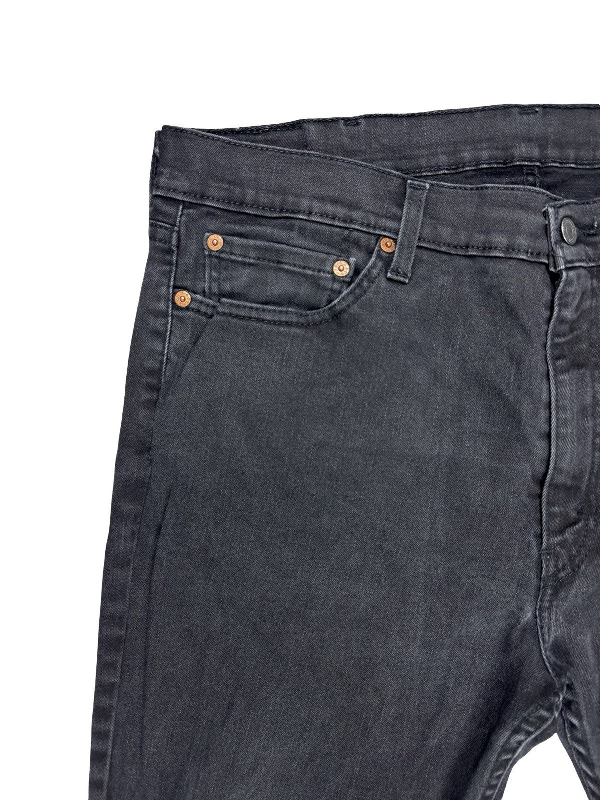 Levi's 511 Slim Fit Straight Leg Black Denim Jeans 38W 30L