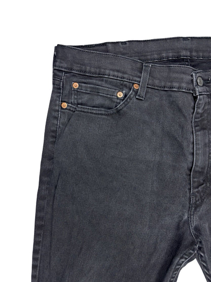 Levi's 511 Slim Fit Straight Leg Black Denim Jeans 38W 30L