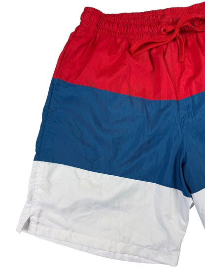 Nike City Edition Woven Swim Shorts Red White Blue Medium