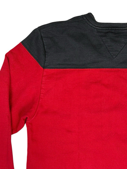 Tommy Hilfiger Retro Red V-Neck Jumper Small