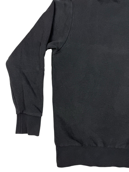 Adidas Black Big Printed Logo Pullover Hoodie Medium