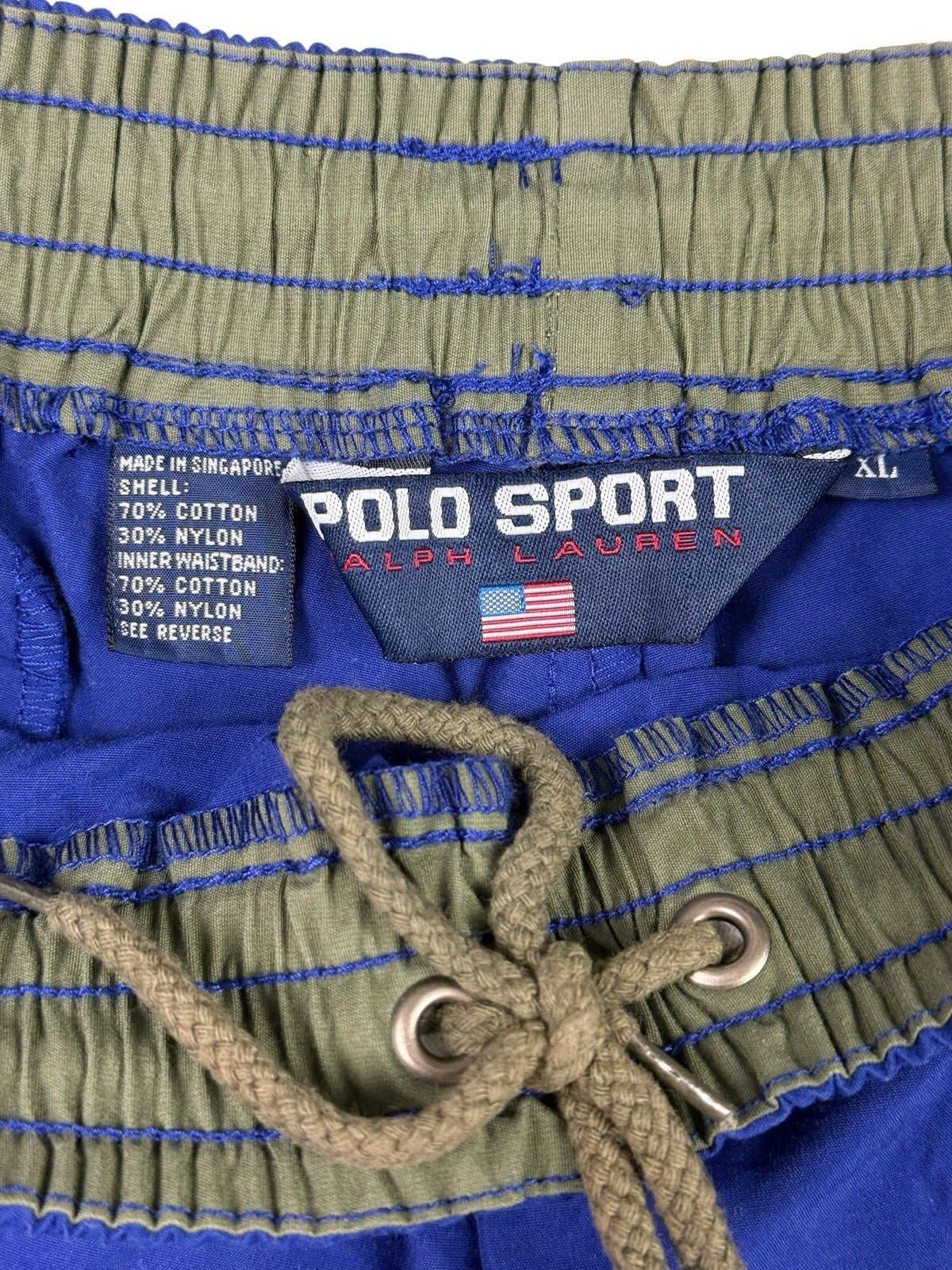 Polo Sport Ralph Lauren Retro Blue Board Athletic Sport Swim Shorts XL