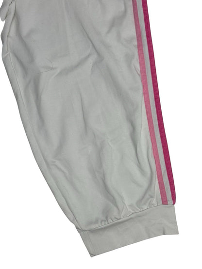 Adidas White Climalite Tracksuit Bottom Joggers Small (Size 8/10) WOMENS