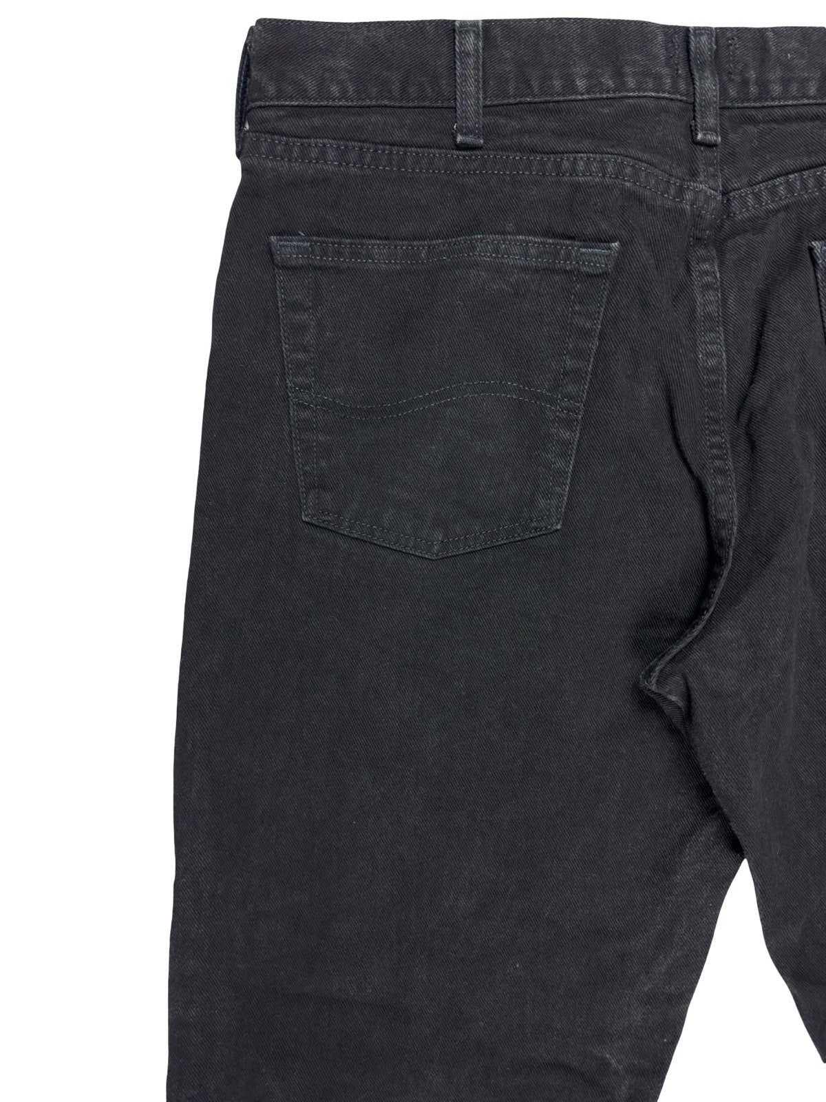 Lee Classic Regular Fit Straight Leg Black Denim Jeans 38W 29L