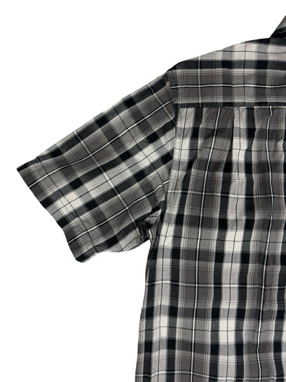 Carhartt Essential Relaxed Fit Grey Plaid Short Sleeve Shirt Medium
