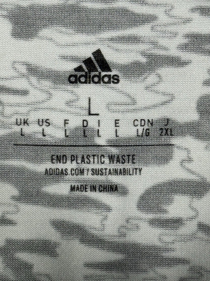 Adidas Green Camo Golf Polo Large