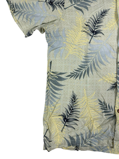 Ron Chereskin Vintage Green Hawaiian Floral Shirt Medium