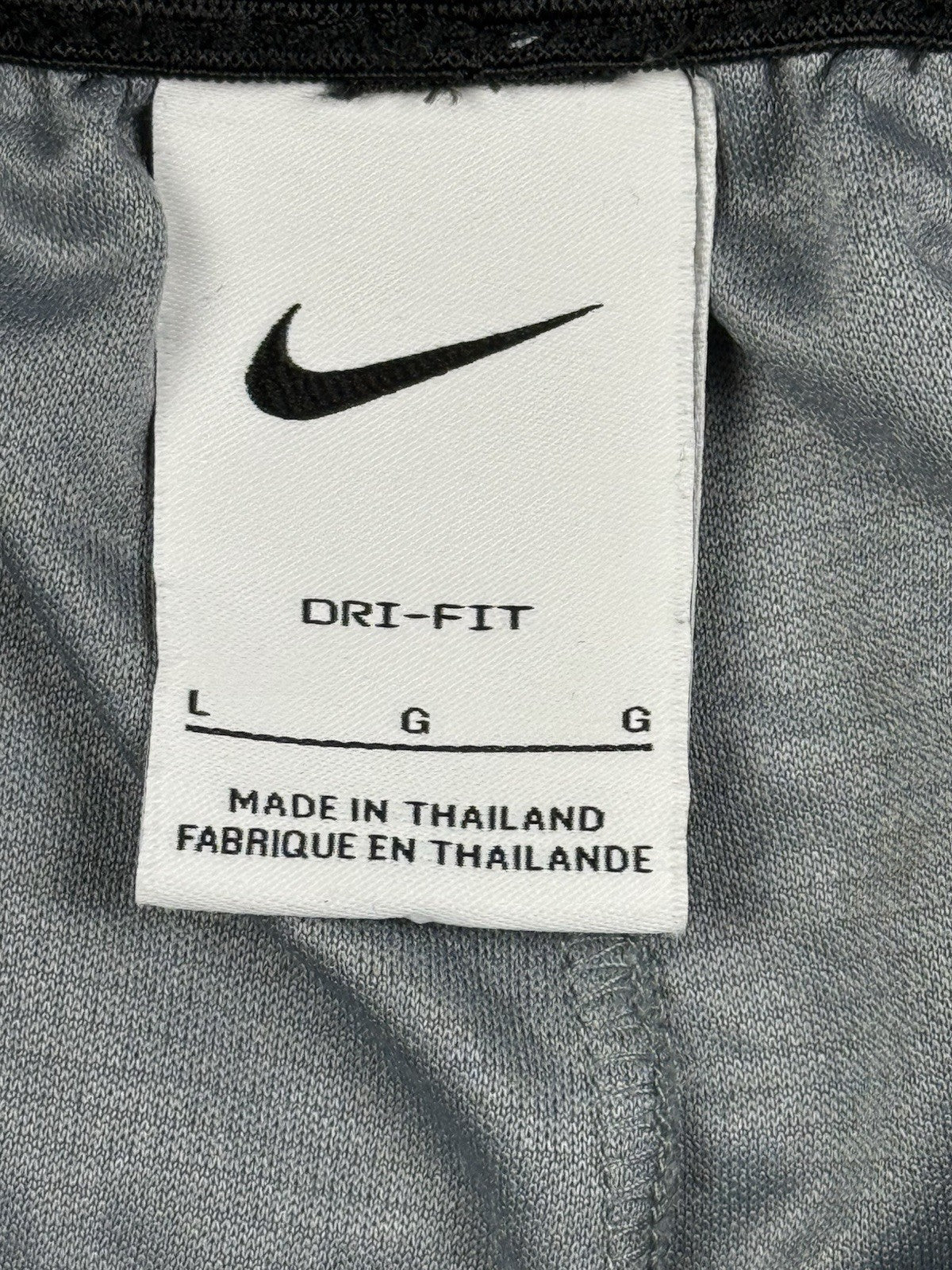 Nike Grey Dri Fit Polyester Active Sport Basketball Shorts Large