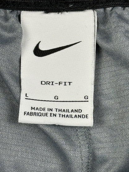 Nike Grey Dri Fit Polyester Active Sport Basketball Shorts Large