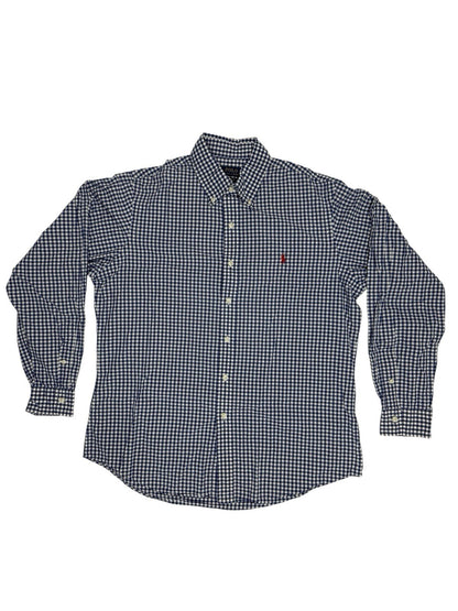Polo Ralph Lauren Blue Check Shirt Custom Fit Large