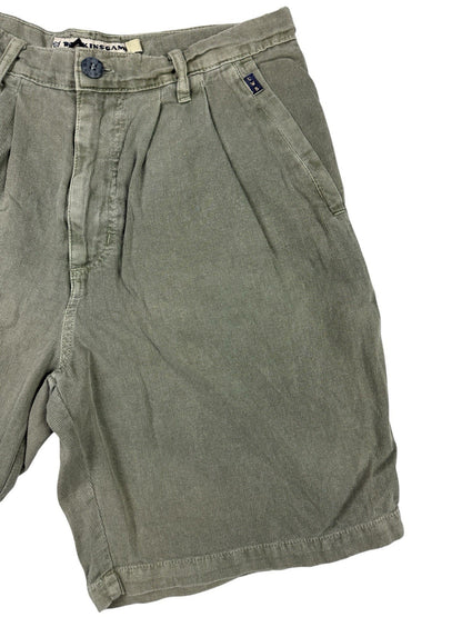 U Wanna Bet SKINS GAME Green Retro Cotton Golf Shorts 32W